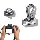 1/4 inカメラストラップねじカメラストラップクイックリリースねじとアルミフックDフックカメラストラップアダプター写真補助アダプターデジタル一眼レフカメラ、カ...