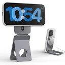 1ST IDEA 携帯電話用三脚スタンド、電話用三脚スタンド iPhone 16/15/14/13/12シリーズ対応 アルミニウム合金折りたたみ式磁気電話スタン...