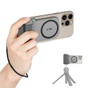 KIWIFOTOS アップグレード版 スマホグリップ Magsafe対応 スマホホルダー スマホスタンド 自撮り用 より良いグリップ感 ワイヤレスリモコン付き ...