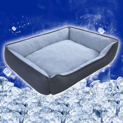 JEMAジェマ 犬 猫 ベッド 夏 ひんやり 冷感 洗える 犬 夏用ベッド ペットベッド 夏用 ペットソファー ペットクッション 犬用ベッド 猫用ベッド 極冷感...