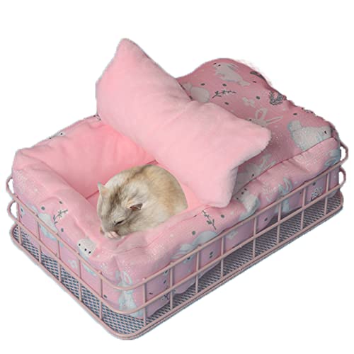 Puhang ハムスターハウス 小動物用ハウス ペットベッド ハンモック モモンガ 暖かい巣 寝袋 休憩所 小屋 保温 防寒 防風 寒さ対策 冬 ウサギ チンチ...