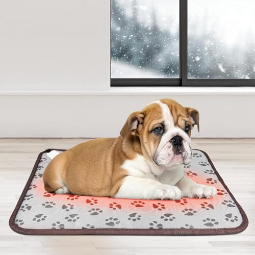 ペット用ホットカーペット ペット用ヒーター 寒さ対策 過熱保護 2段階温度調節 省エネ 噛み付き防止 45*45cm