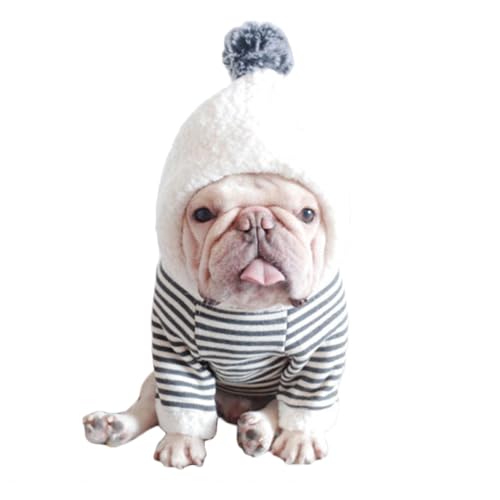 CLARAH ドッグウェア パーカー もこもこ 犬服 裏起毛 ネコポス dt191011211 M GRAY