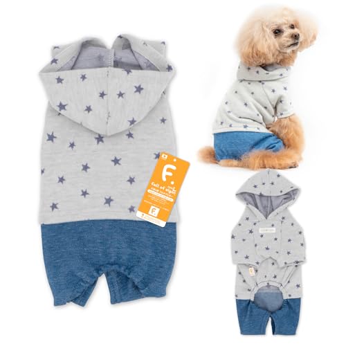 小型犬 星柄 フード つなぎ ロンパース 犬の服 フルオブビガー 52/オフ NS