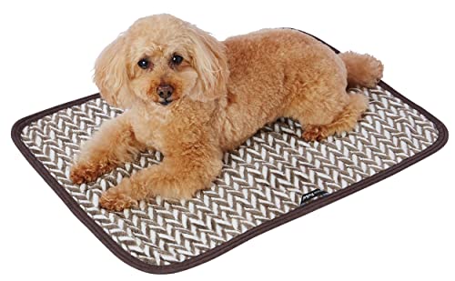 ペティオ (Petio) 犬猫用毛布 両面ふわふわあったかブランケット ふっくらヘリンボーンAWY M