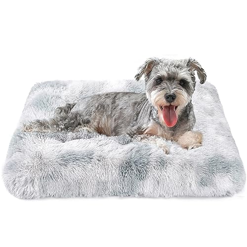 ペット用クッション 犬 猫 ベッド クッション マット ふわふわ 滑り止め 犬ベッド ペットマット 暖か 寒さ対策 ケージ クッション 室内用 秋冬用（60*45cm ホワイトグレー）
