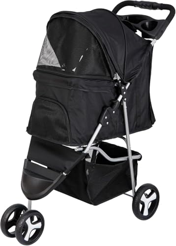 Epetloverペットカート 犬用バギー 3輪 折りたたみ 犬用 キャリー ドッグ 散歩 カート 耐荷重15kg 多頭..