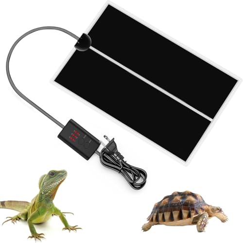 Menetop 爬虫類 ヒーター 3段階温度調整 マット 両生類飼育 ヒーティング 小動物 保温 ヒーター シート..