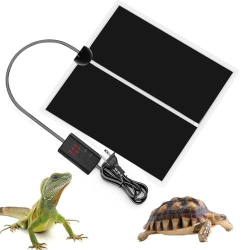 Menetop 爬虫類 ヒーター 3段階温度調整 マット 両生類飼育 ヒーティング 小動物 保温 ヒーター シート..