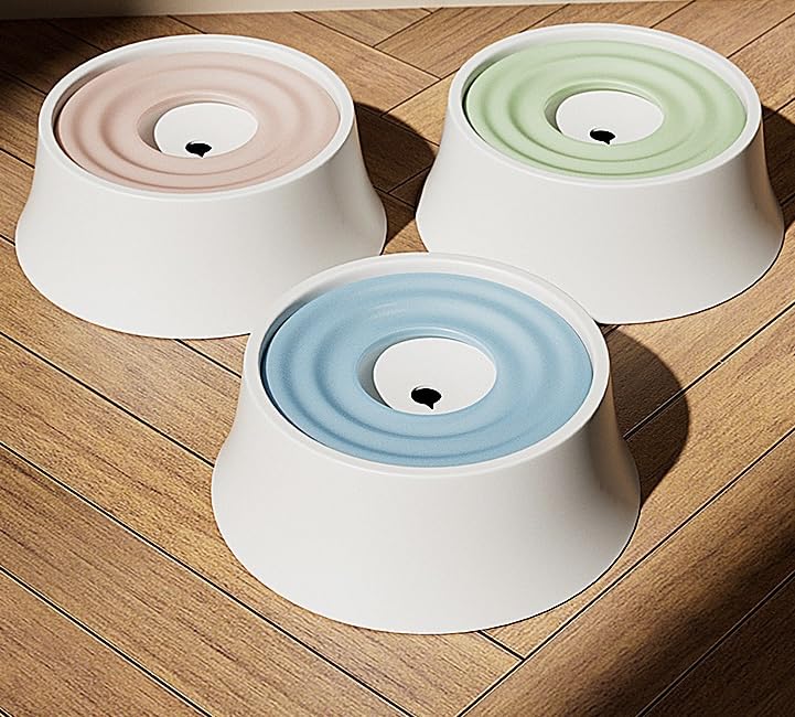 ペット給水器 水入れ 濡れない 飛び散り防止 こぼれ防止 溢れ・飛び出さない 大容量1200 ml (任意色2個)