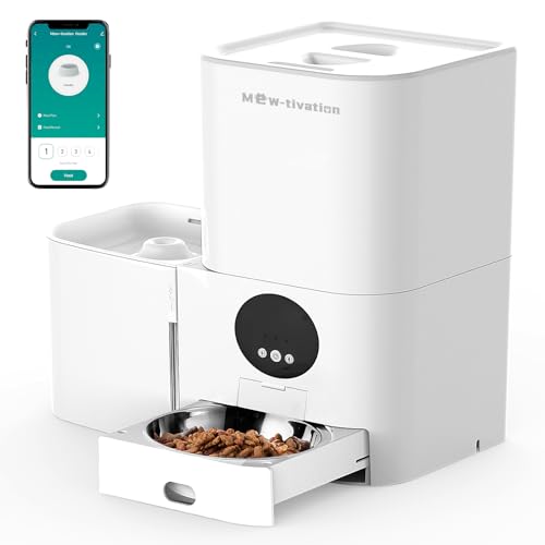 【業界初登場！2in1一体型 】自動給餌器 猫 中小型犬用 給餌器＆給水器 一体型 スマホ遠隔操作 Wi-Fi対応 1日10食 定時定量 5L大容量フードタンク 3L水タンク 自動餌やり機 音声録音 静音設計 2W