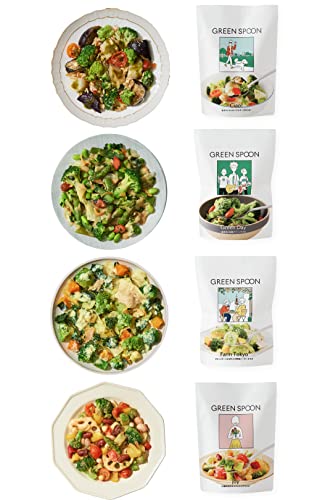 グリーンスプーン サラダ 4食 【 半日分の野菜 置き換え ダイエット 低糖質 食物繊維 冷凍食品 レンジ..