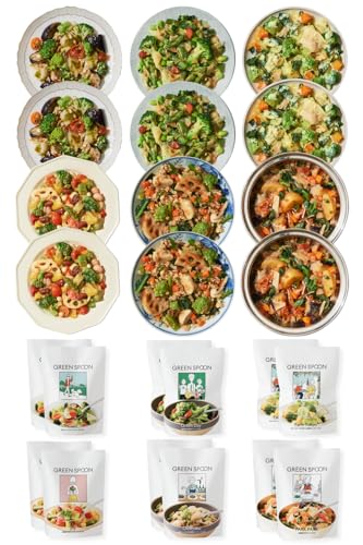 グリーンスプーン サラダ 12食 【 半日分の野菜 置き換え ダイエット 低糖質 食物繊維 冷凍食品 レンジ..