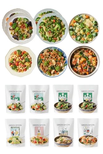 グリーンスプーン サラダ 8食 【 半日分の野菜 置き換え ダイエット 低糖質 食物繊維 冷凍食品 レンジ..