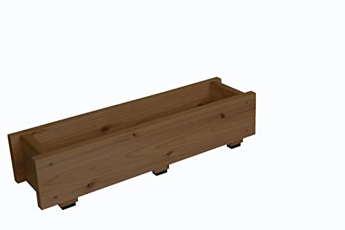 WOODPRO ダックス プランター 120型 長さ600mm DB（ダークブラウン）色 木製 国産 60cm×16.4cm×高さ14c..