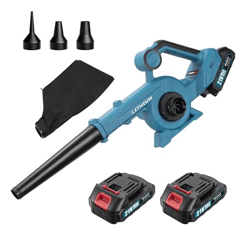 ブロワー 充電式 ブロワー掃除機 コードレス バッテリー2個搭載 大風量 吸い込み 吹き飛ばし 一台二役 集塵 洗車 落ち葉/ペットの毛掃除 園芸