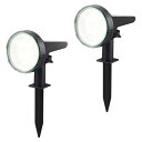 DODOGOD ソーラーライト ライトソーラーライト ランプビーズ55個 屋外 3段階の明るさ調整 自動点灯/消灯 地面挿入 壁掛け式 ソーラースポットライト ...