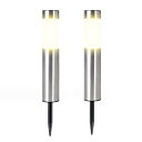 Raatel LEDソーラーライト 2個セット ポールライト ソーラーライト 屋外 防水 明るい おしゃれ 庭