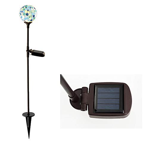 キシマ カレード スティック ソーラーガーデンライト Blue Drop サイズ：約W13 D9.5 H72.5 KL-10386