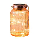 タカショー ソーラーライト 屋外 フェアリー メイソンジャー コッパー シャンパンゴールド ガーデンライト 間接照明 防水 キラキラと輝くやさしい光 ガラス・ス...