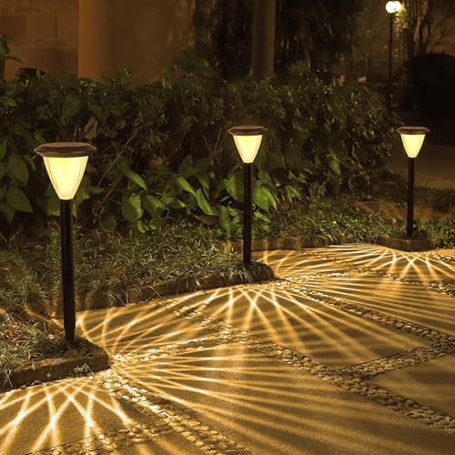 翌朝まで長持ち点灯する!! GWSOLAR ガーデニングライト 3個組【Smart Lighting RENEW】ソーラーライト 屋外 防水 電球色/明るさ 5...