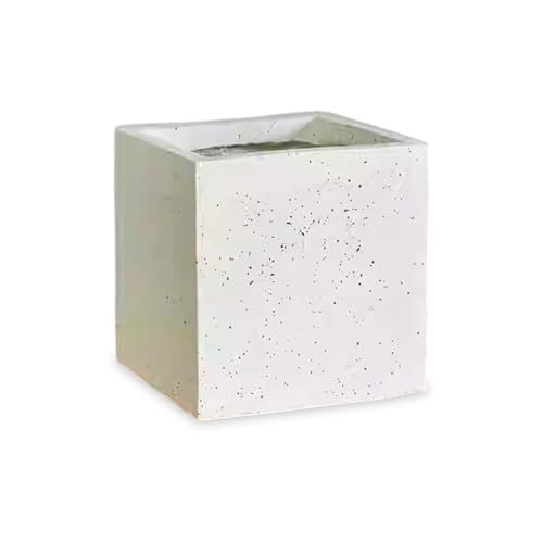 JUHAN HOME マグネシウムスクエアプランター Sサイズ 22cm角 マグネシウムプランター 軽量 高耐久 四角 プランターカバー 直植え 水抜き穴 鉢 ...