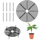 LIKENNY 植木鉢カバー 植木鉢グリッド 丸型 直径30cm 中空 植木鉢土壌グリッドカバー 土壌プロテクター保護 自由に裁断可能 転倒防止 掘りストッパー...