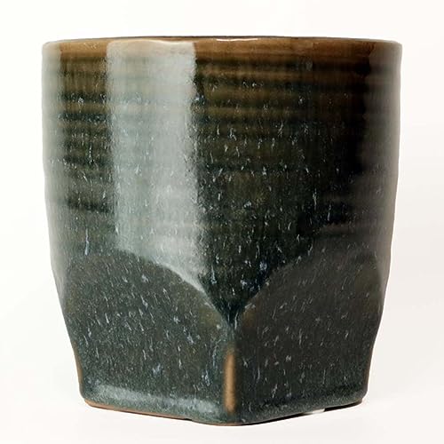 inakougei(イナコウゲイ) 鉢カバー 観葉植物 おしゃれ 陶器 鉢 ポット 底穴なし 根腐れ予防パーツ付き 3号 室内 インテリア 植木鉢 植物 北欧 ...