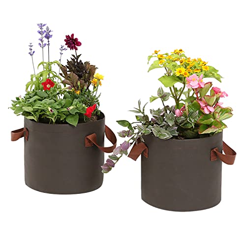 アストロ 不織布ポット ブラウン 7号サイズ 2個組 プランター 園芸 植木鉢 植え袋 植物育成 野菜栽培 622-03