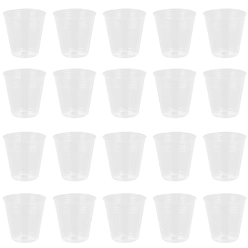 Abaodam 透明ポット PP製 8cm 50個セット 排水穴付き 育苗 多肉 植え替え用 栄養袋付き 小型植物に最適 屋内・屋外育苗 ガーデニング 愛好家向...