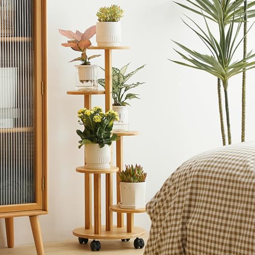 SmartMaster フラワースタンド 花台 室内外兼用の5段 プランタースタンド 園芸ラック 観葉 植物 花棚 リビングルームバルコニーグリーンディルフラワ...