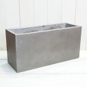 植木鉢 おしゃれ 大型 セメント セドナレクタンガル S< 55cm x 20cm 底穴あり グレー 長方形 横長 長鉢 寄せ植え コンクリート 軽い 長角プラ...
