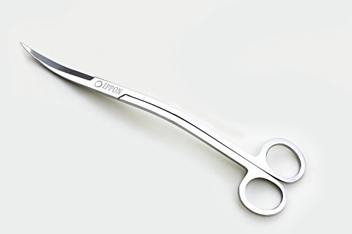 (IPPON)水草 トリミング ハサミ 熱帯魚 アクアリウム メンテナンス (ウェーブ) IPPONロゴ入り