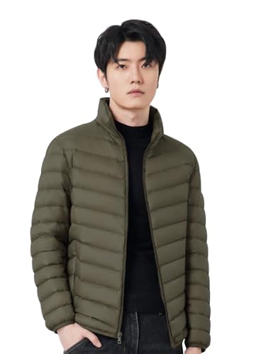 WOFOSY ダウンジャケット メンズ 軽量 ライトダウンジャケット 暖かい 防風 ウルトラライト カジュアル..