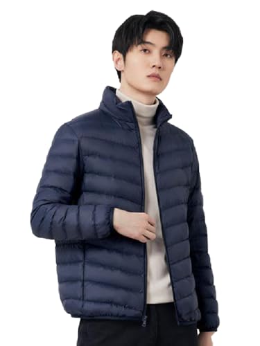 WOFOSY ダウンジャケット メンズ 軽量 ライトダウンジャケット 暖かい 防風 ウルトラライト カジュアル..