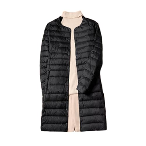 [スフォン] 軽量 ダウンジャケット レディース ロング丈 ダウンコート 大きいサイズ（M-4XL） ウルトラライト インナーダウン 暖かい 防風 防寒 春 秋 冬 シンプル 体型カバー カジュアル 収