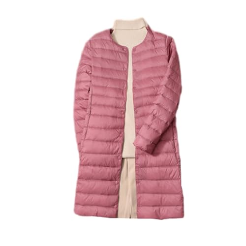 [スフォン] 軽量 ダウンジャケット レディース ロング丈 ダウンコート 大きいサイズ（M-4XL） ウルトラライト インナーダウン 暖かい 防風 防寒 春 秋 冬 シンプル 体型カバー カジュアル 収