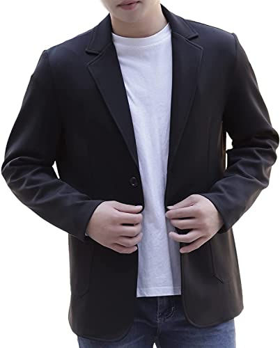 [Sulliwayu] ストレッチ テーラードジャケット スーツジャケット ブレザー メンズ 2つボタン シングル ..