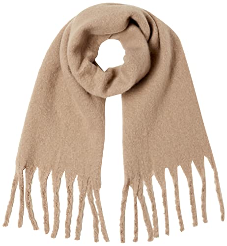 [ミックスファクトリー] ふわふわ起毛ソリッドマフラー ストール 無地 秋冬 レディース