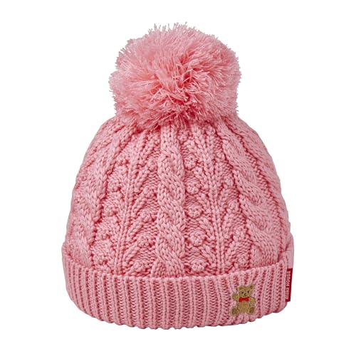[ミキハウス] ニットフード ニット帽 ぼん天 くま 無地 日本製 ケーブル編み 帽子 フード 男の子 女の..