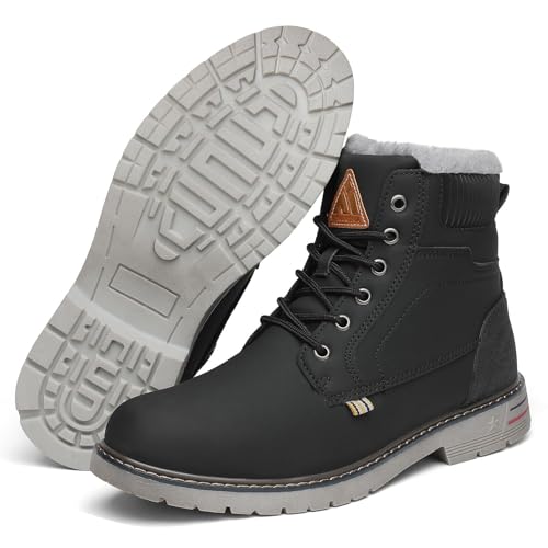 [Mishansha] ブーツメンズスノーブーツ女性の冬のフリースハイキングブーツ暖かい防水ノンスリップワー..