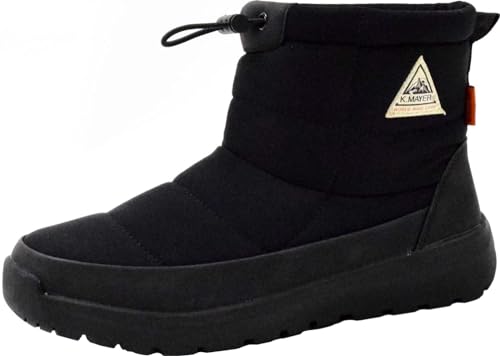 [クリフメイヤー] 防水 防滑 防寒 スノー ブーツ (ドローコード) レディース 23.5 ブラック