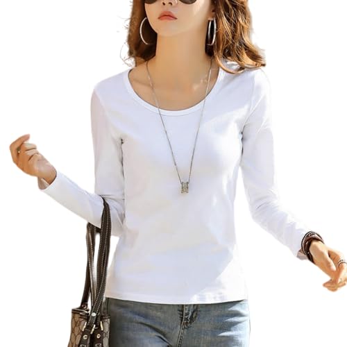 [KOEKOI] インナーウェア レディース インナー あったかインナー 冬 長袖 レディースインナー 防寒 無地 伸縮性 暖かい 重ね着吸湿 発熱 シャツ カットソー インナーシャツ 大きいサイズカッ