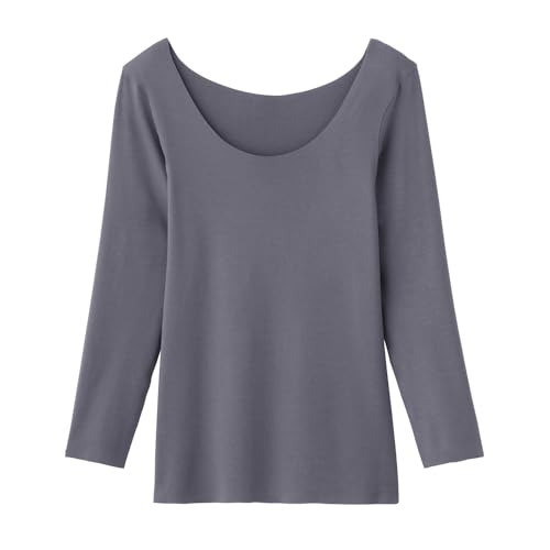 [グンゼ] インナーシャツ キレイラボ 【縫い目がない】吸湿発熱 起毛 暖かい 長袖インナー 襟ぐり広め ..