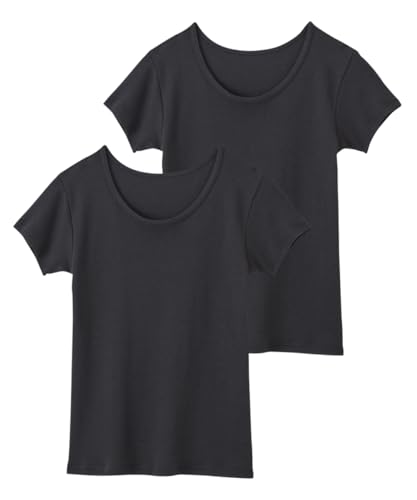 [ニッセン] インナーシャツ 【ウォームコアコットン】 あったか綿100％・吸湿発熱半袖インナー2枚組（..