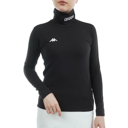 [カッパ] インナーシャツ タートルネック 吸湿発熱 保温 644503 レディース ブラック