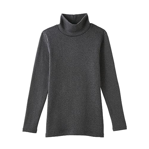 [グンゼ] インナーシャツ 裏起毛 厚手 あったかインナー 伸びる ハイネック 長袖インナー ホットマジック 寒さ知らず MH5645P/MH5645K レディース ブラックモク L