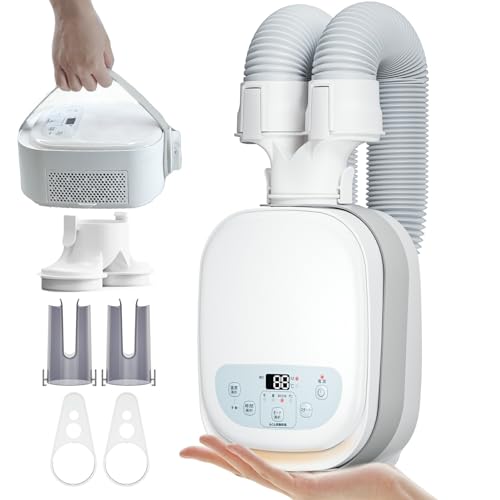 【TV紹介】LNSOO 布団乾燥機 ふとん乾燥機 ダニ対策 温風機能 布団ドライヤー マット不要 小型 ダブルホース コンパクト 靴乾燥 消臭 梅雨対策 除湿 ...