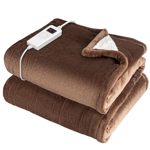 Koramaku 電気毛布 掛け敷き兼用 【足先くるみん 足入れポケット付き&178×137cm大判サイズ】電気ブラン..