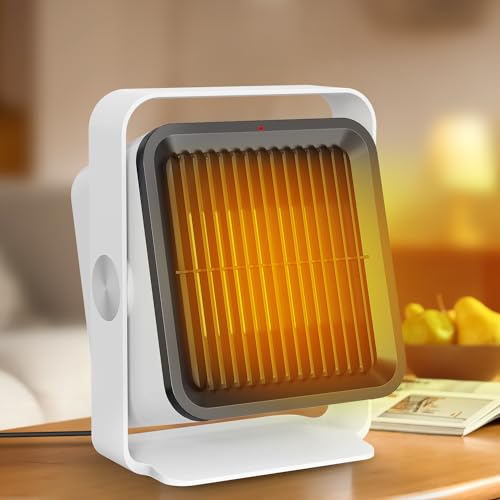 セラミックヒーター 600W 足元ヒーター 小型 人感センサー付 省エネ 速暖 ミニヒーター トイレ ...